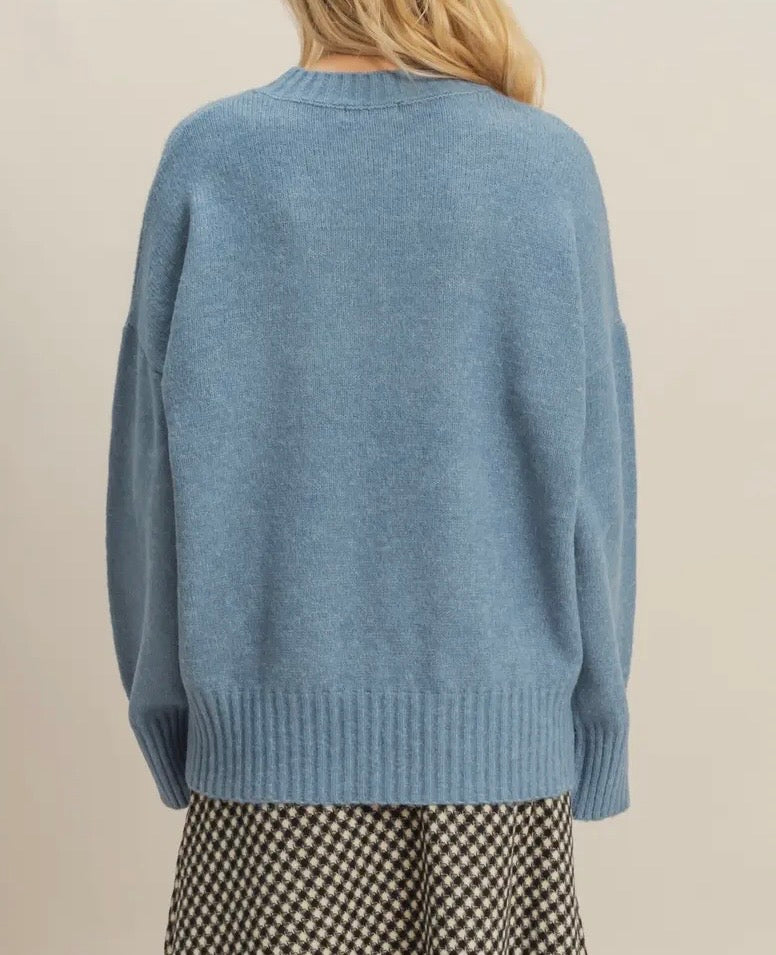 Oversized Drop Shoulder Sweater