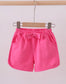 Girls Blush Pink Bow Shorts