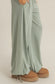 High Waist Drawstring Wide Leg Pants