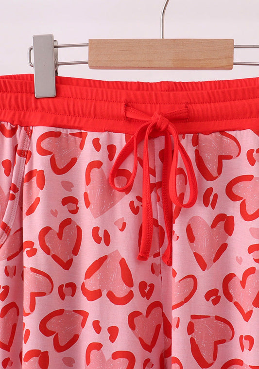 Women’s Red Heart Bamboo Pj Pants