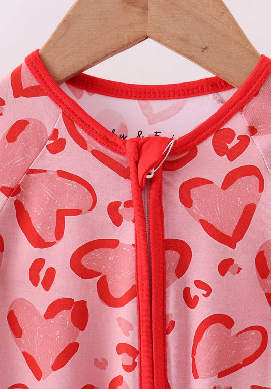 Red Heart Bamboo Zip Up Romper