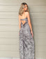 Leopard Luxe Strapless Maxi Dress