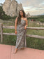 Leopard Luxe Strapless Maxi Dress